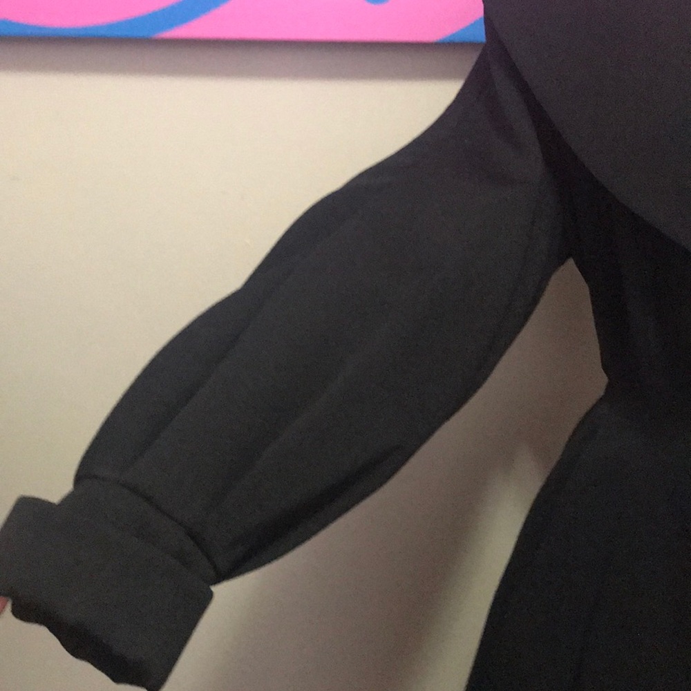 Vintage Black Wool Coat 1950s Princess Style - Picture 6 of 16